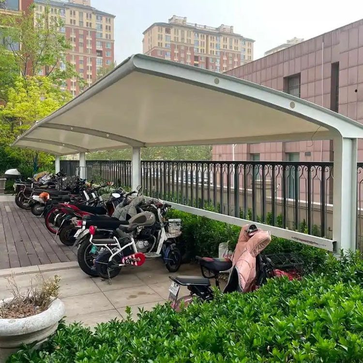 曲周县膜结构电动车棚